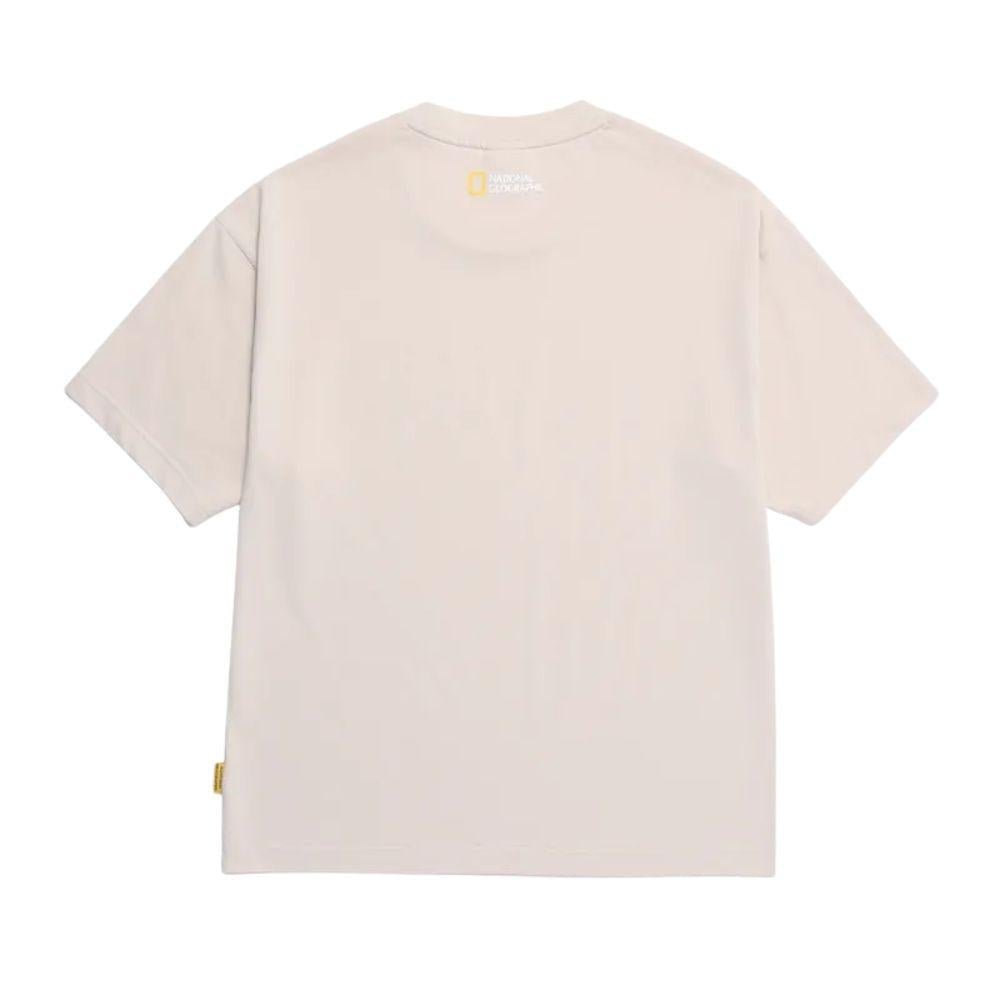 NATIONAL GEOGRAPHIC UNISEX SEMI - OVER FIT SUPIMA เสื้อยืดทีเชิ๊ตสำหรับผู้ชายและผู้หญิง - Rev Online